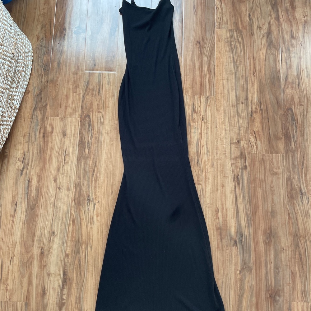 SKIMS Black Maxi Dress